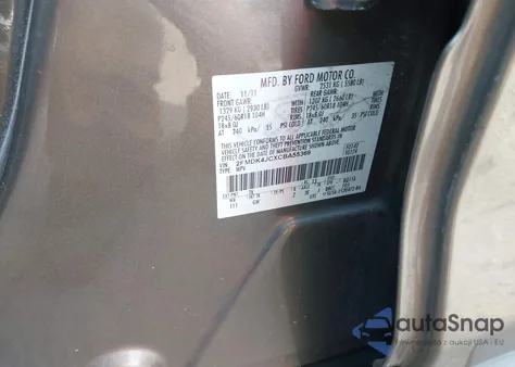 2012 Ford Edge Sel from USA, damaged, VIN 2FMDK4JCXCBA55369